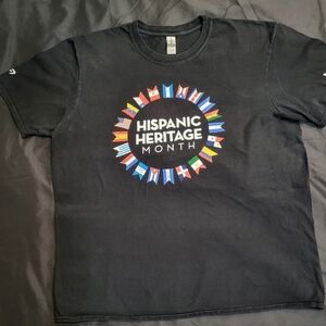 Amazon Employee Hispanic Heritage Month Black T-Shirt Unisex Adults Size XL